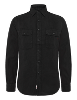 Replay - Regular   Linen Shirt - Laisvalaikio marškiniai - Juoda