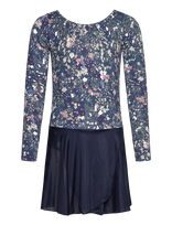 Hummel - Hmljr Mix Gymsuit L/S - Suknelė ilgomis rankovėmis - Tamsiai mėlyna