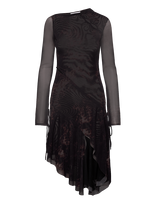 Weekday - Printed Mesh Dress - Iki kelių ir midi suknelės - Violetinė
