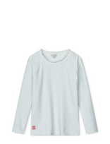 Liewood - Noah Seersucker Longsleeve Swim Tee - Maudymosi liemenėlė - Mėlyna