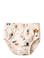 Liewood - Anthony Baby Printed Swim Pants - Sauskelnės - Smėlio