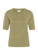 Kaffe - Kalizza Boatneck Solid Pullover - Megztinis - Chaki spalva