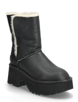 UGG - W New Heights Cuff Lthr - Aulinukai - Juoda