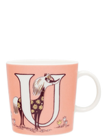 Arabia - Moomin Mug 0,4L Abc U - Kavos puodelis - Rožinė