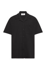 SIXTH JUNE - Crepe Fabric Ss Shirt - Marškiniai trumpomis rankovėmis - Juoda