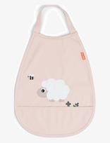 Done By Deer - Pull-Over Bib Tiny Farm Powder - Seilinukas - Rožinė