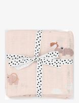 Done By Deer - Burp Cloth 2-Pack Playground Powder - Kūdikių antklodė - Rožinė
