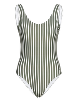 H2O - Stripe Swimsuit - Sportinis maudymosi kostiumėlis - Chaki spalva