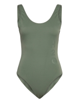 H2O - Tornø Logo Swimsuit - Sportinis maudymosi kostiumėlis - Chaki spalva