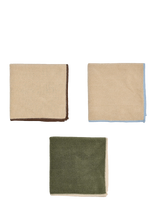 OYOY Living Design - Mundus Microfiber Dish Cloth - Pack Of 3 - Šluostės ir indų šepečiai - Smėlio