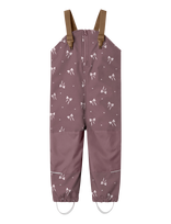 Name It - Nmfalfa08 Softshell Bib Pant Aop Fo - Minkštos kelnės - Rožinė