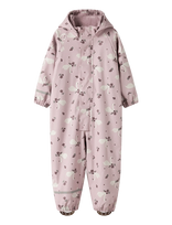 Name It - Nmfdry10 Rain Suit Fleece Aop Fo - Apsauginis kombinezonas nuo lietaus - Violetinė