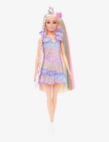 Barbie - Fun & Fancy Doll & Accessories, Blonde Fashion Doll With Extra-Long Hair & 2 Looks - Lėlė - Marga / raštuota
