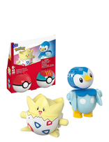 Mega - Pokémon Poké Ball 2-Pack Building Toy Kits With 2 Action Figures (41 Pieces) For Kids - Veiksmo figūrėlės - Marga / raštuota