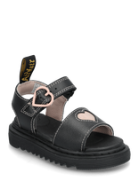 Dr. Martens - Marlowe Hearts T Black+Powder Pink T Lamper+Nebula Glitter - Sandalai - Juoda