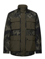 J. Lindeberg - Aiden 2L Padded Print Jacket - Lietpaltis - Chaki spalva