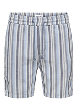 ONLY & SONS - Onstrev Life Reg Struc Stripe Shorts - Šortai - Mėlyna