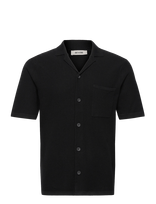 ONLY & SONS - Onstony Reg 12 Ss Waffle Shirt Knit - Laisvalaikio marškiniai - Juoda