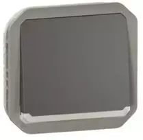 Legrand NOWE PLEXO 55 Przycisk jednobiegunowy z podświetleniem mechanizm 10A - 250V AC antracyt 069813L