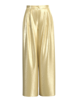 Selected - Slfselene Hw Wide Pant B - Lininės kelnės - Aukso