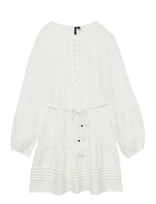 Vero Moda - Vmolya Ls Short Dress Wvn Ga - Trumpa suknelė - Balta