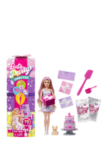 Barbie - Party Unboxed Pet Birthday Series Doll & Accessories, Birthday Bows Set With 10 Surprises - Lėlė - Marga / raštuota