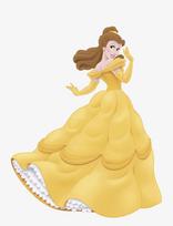RoomMates - Wallstickers - Princess Belle - Gems Giant - Sienų lipdukai - Geltona