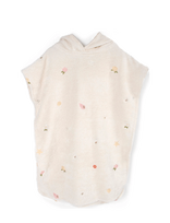Filibabba - Embroidered Beach Poncho Gots - Ocean Blossom - Vonios pončas - Kreminė spalva