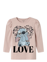 Name It - Nmfjamin Stitch Ls Top Box Noos Wdi - Megztinis - Rožinė