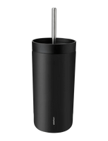 Stelton - To Go Sip Termokop Med Sugerør 0.4 L. Soft Black - Termosinis puodelis - Juoda