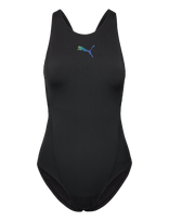 Puma Swim - Puma Swim Women Raceback Swimsuit 1P - Sportinis maudymosi kostiumėlis - Juoda