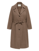 Kaffe Curve - Kcnanny Long Coat - Žieminis paltas - Ruda