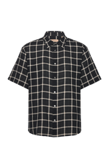 Rue De Tokyo - Silvio Cotton Check - Marškiniai trumpomis rankovėmis - Juoda