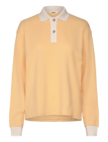 Monki - Long Sleeve Rugby Polo Top - Polo marškinėliai - Geltona