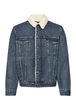 Levi's® - Type 3 Sherpa Trucker In The M - Džinsinis švarkas be pamušalo - Mėlyna