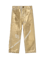 THE ANIMALS OBSERVATORY - Shiny Condor Kid Pants Gold - Kelnės - Aukso