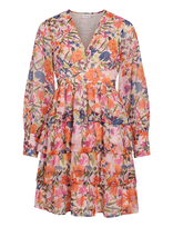 Vila - Vimicha L/S Layering Short Dress/Dc/Ka - Trumpa suknelė - Rožinė
