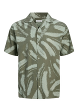 Jack & Jones - Jjalberto Seersucker Resort Shiirt Ss - Marškiniai trumpomis rankovėmis - Žalia