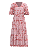 YAS - Yaskanikka 2/4 Contrast Midi Dress S. - Iki kelių ir midi suknelės - Rožinė