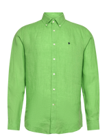 Morris - Douglas Linen Shirt-Classic Fit - Lininiai marškiniai - Žalia