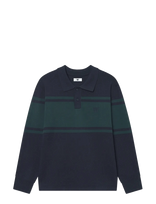 WOOD WOOD - Wwcurt Polo 25212 - Polo marškinėliai ilgomis rankovėmis - Tamsiai mėlyna