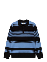WOOD WOOD - Wwcurt Polo 25212 - Polo marškinėliai ilgomis rankovėmis - Mėlyna