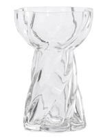 Cooee Design - Twist Bulb Vase 12Cm Glass - Tulpių vaza - Nude