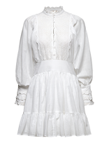 By Ti Mo - Cotton Slub Mini Dress - Trumpa suknelė - Balta