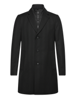 BOSS - H-Hyde-Bib-254 - Vilnonis paltas - Juoda