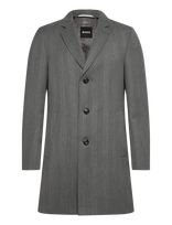 BOSS - H-Hyde-Bib-254 - Vilnonis paltas - Pilka