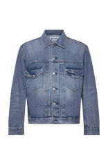 Weekday - Relaxed Denim Jacket - Džinsinis švarkas be pamušalo - Mėlyna