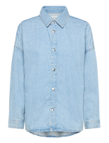 Calvin Klein Jeans - Relaxed Linen Denim Shirt Aaron - Džinsiniai marškiniai - Mėlyna