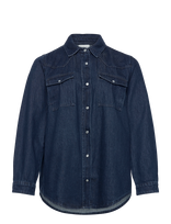Kaffe Curve - Kcelisa Denim Shirt - Marškinėliai ilgomis rankovėmis - Mėlyna