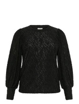 Kaffe Curve - Kczarina T-Shirt - Marškinėliai ilgomis rankovėmis - Juoda